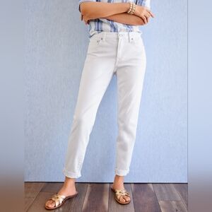 NWOT TALBOTS Everyday Relaxed Jeans, White - Size 10